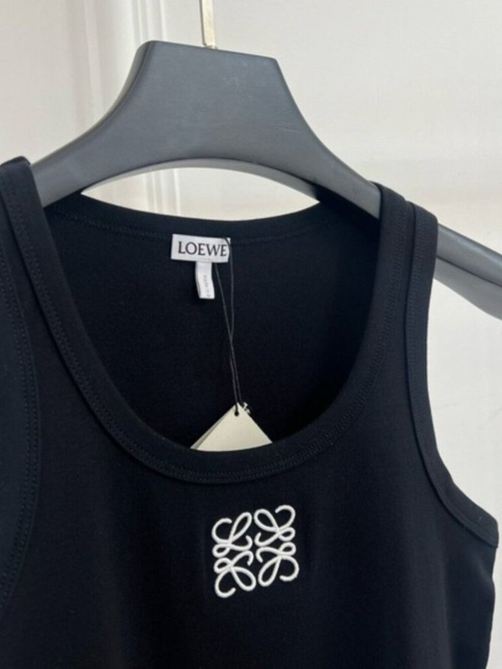 Loewe Black Tank Top featuring Anagram Logo - Picture 3 of 8